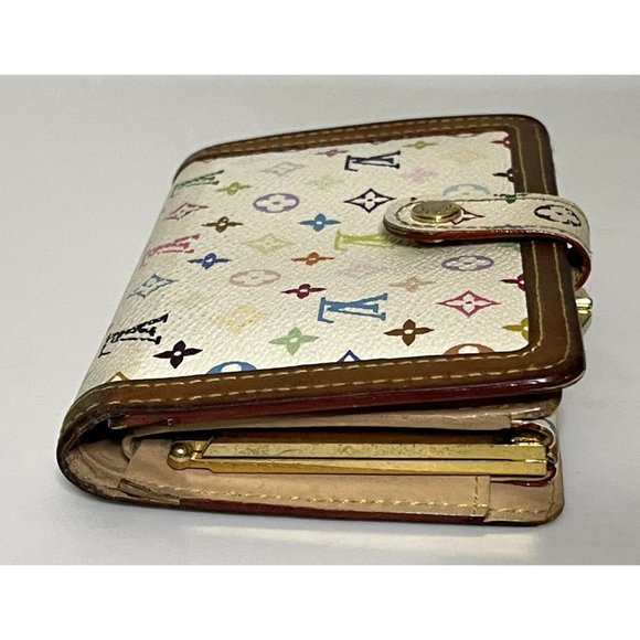 Louis Vuitton | White Multicolor Monogram Takashi Murakami French Wallet - Picture 4 of 11